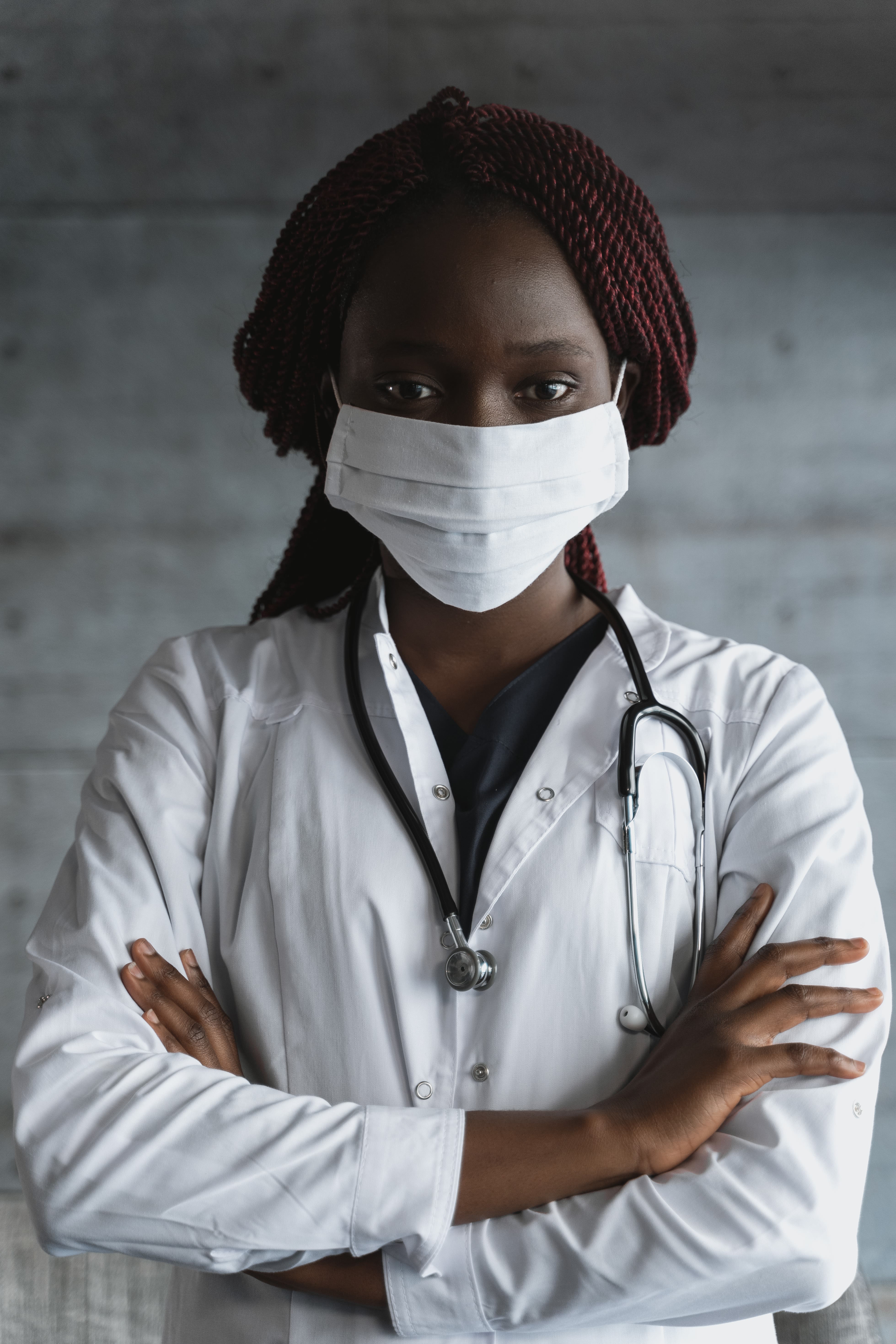 Photo of a black woman physician.