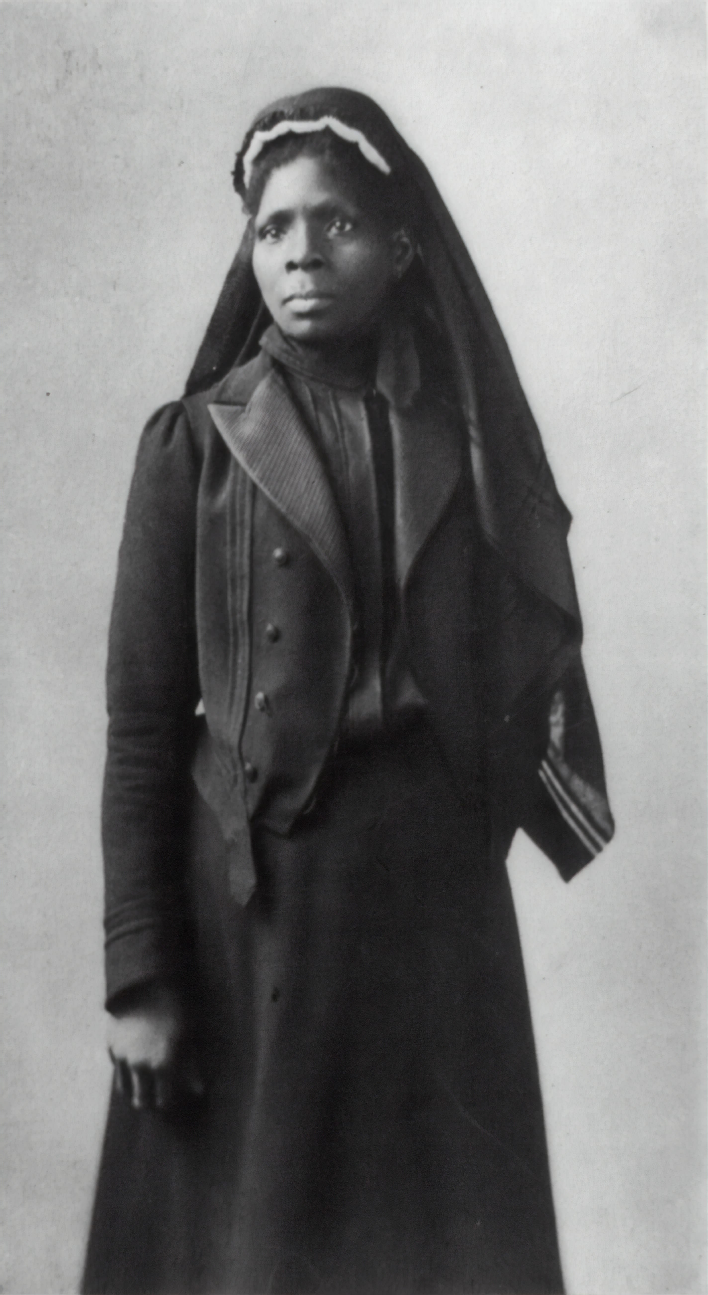 Image of Susie King Taylor, the first African American Aarmy nurse.