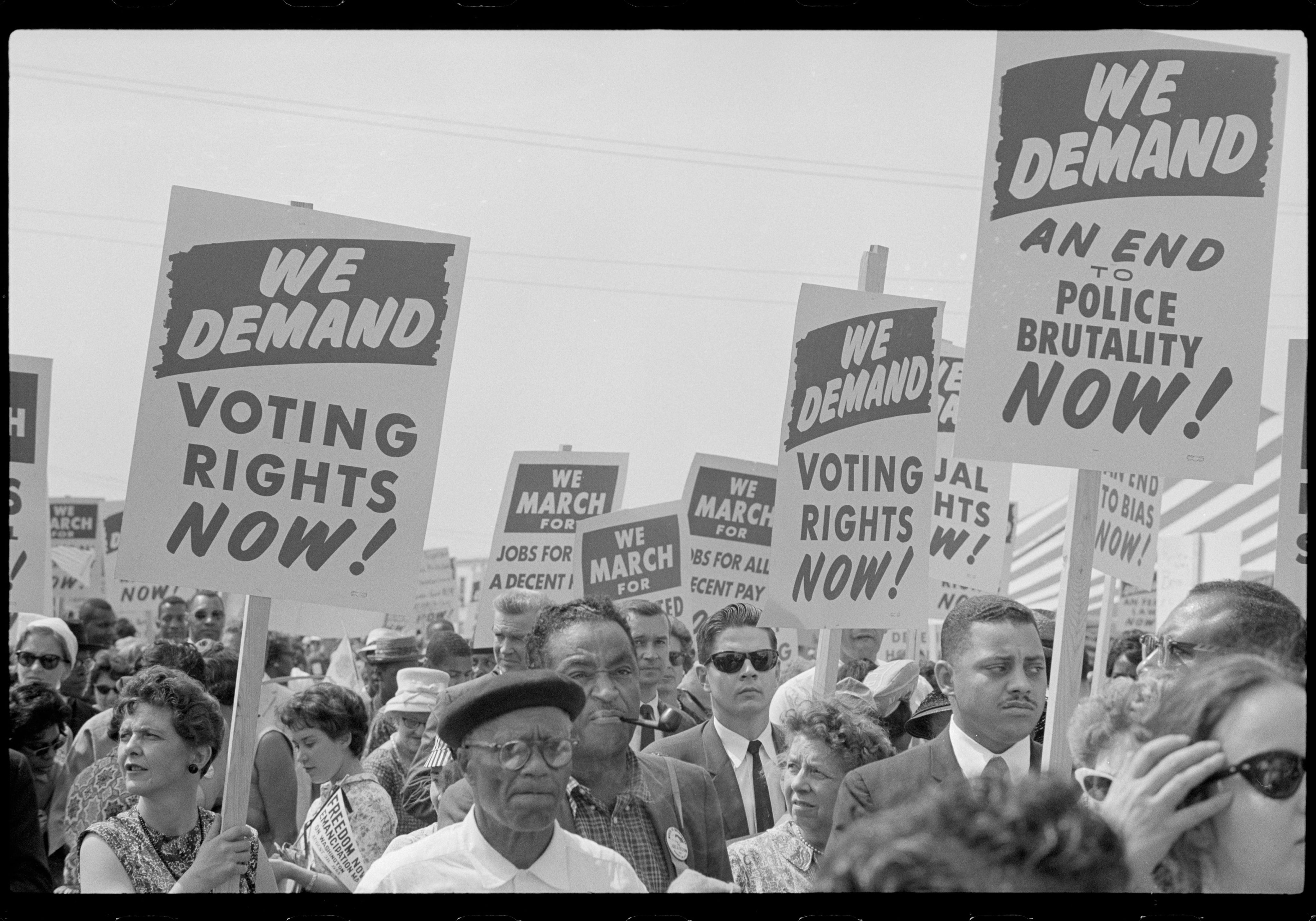 A photo of Civil Rights March on Washington, 1963.