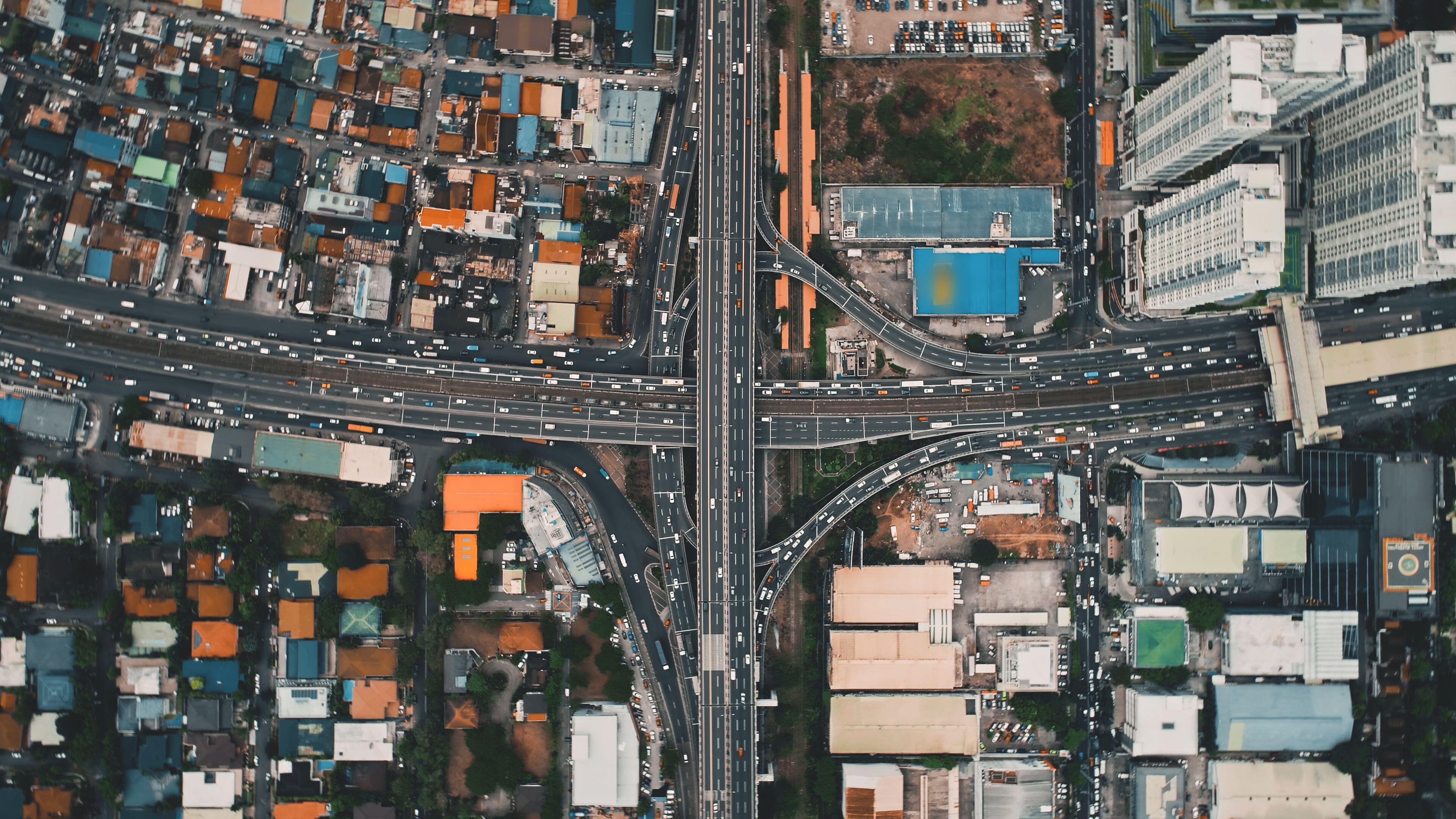 Aerial view of Manila