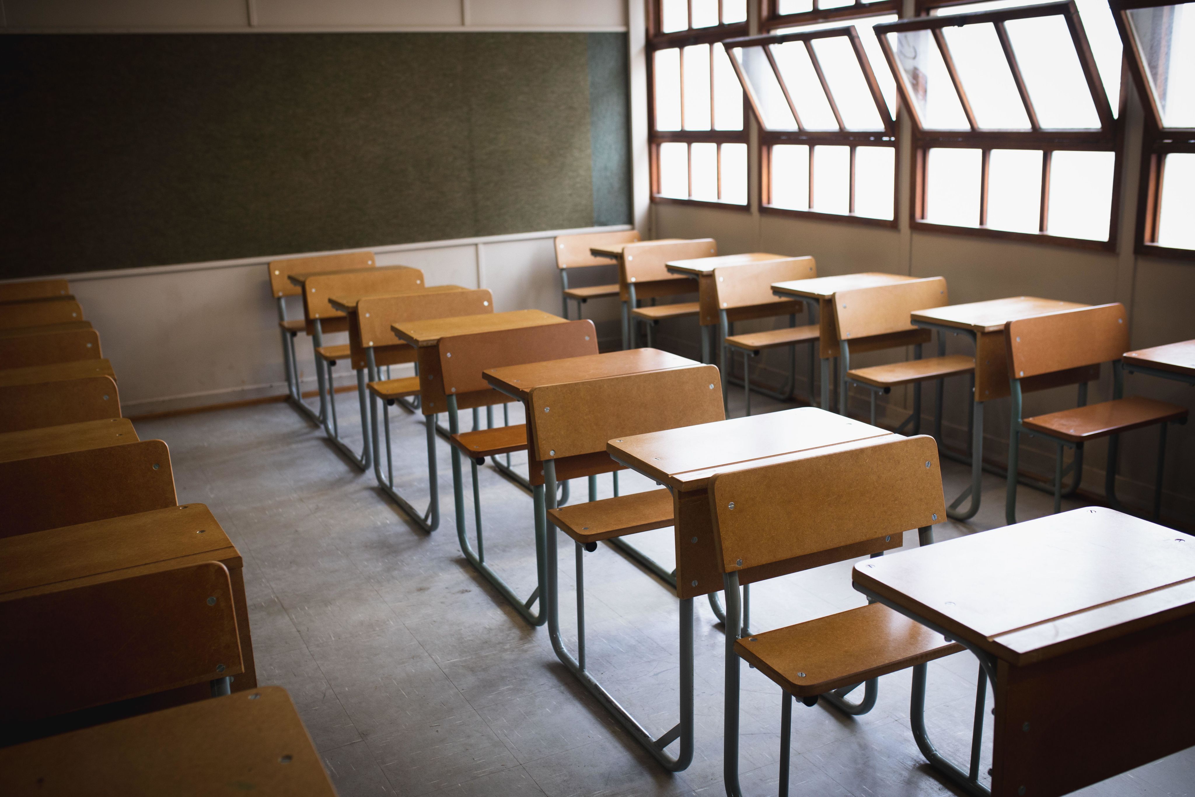 An empty classroom