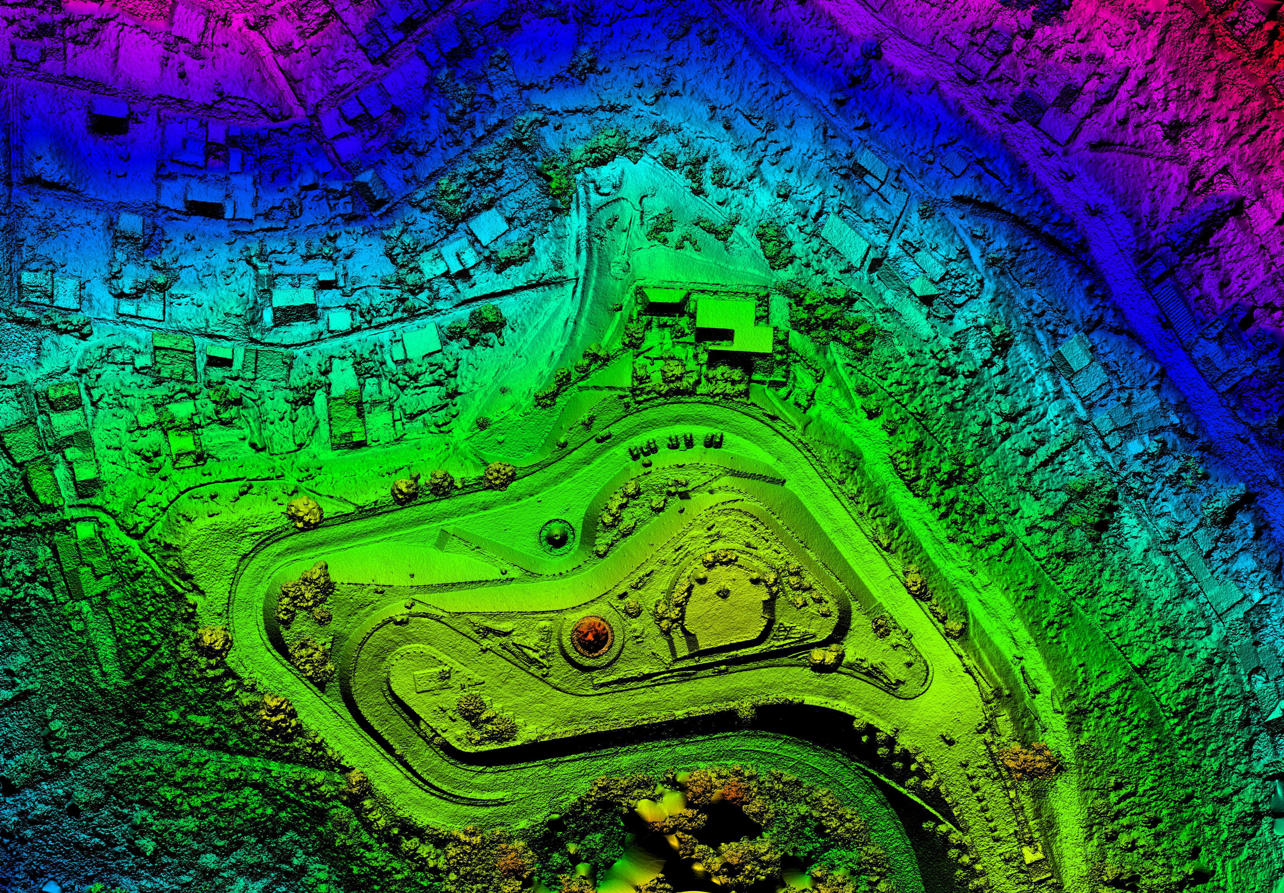 High Resolution Orthorectified Orthorectification Aerial Map Used For Photogrammetry Panecillo Hill In Quito Ecuador