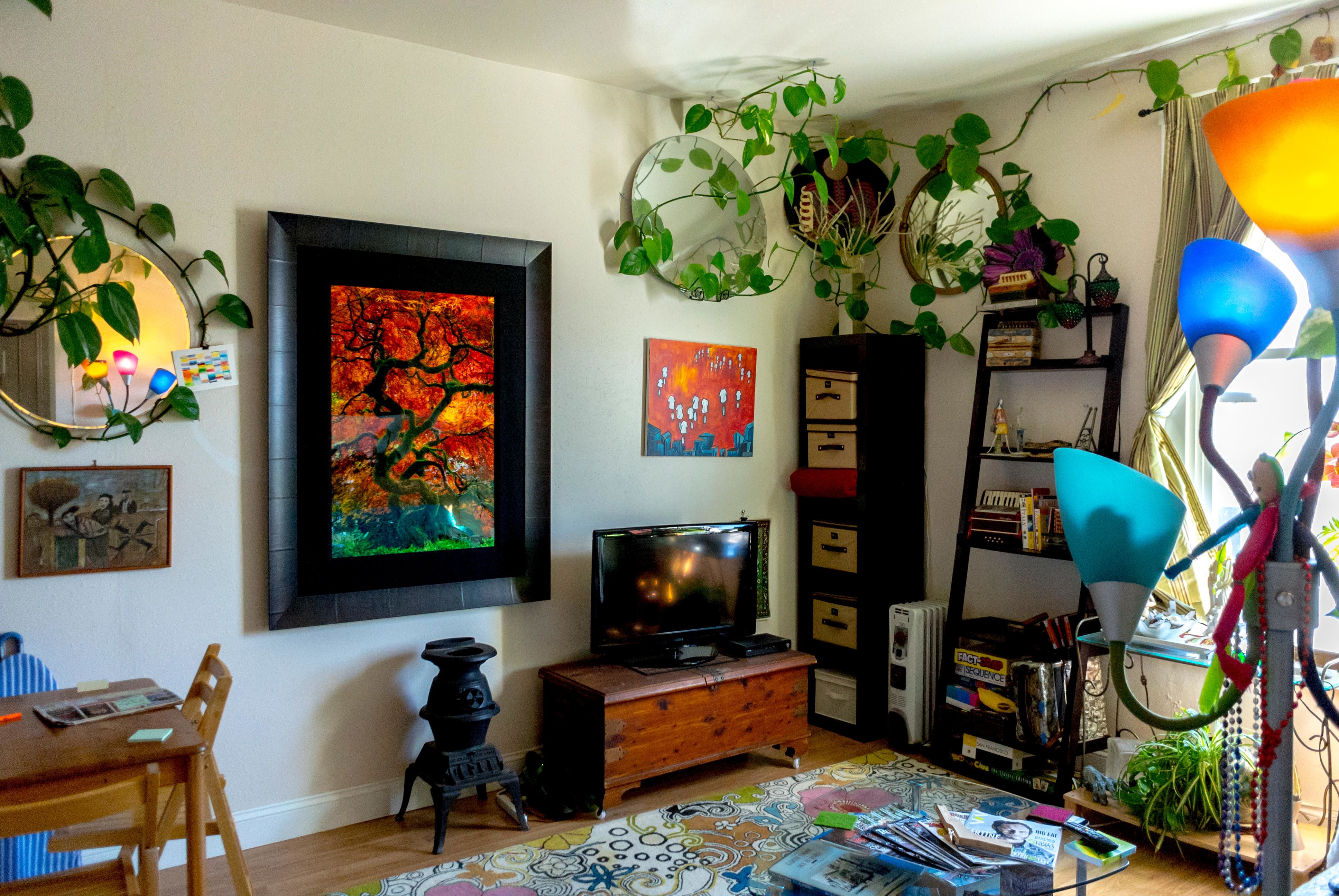 Inside a typical Californian living room