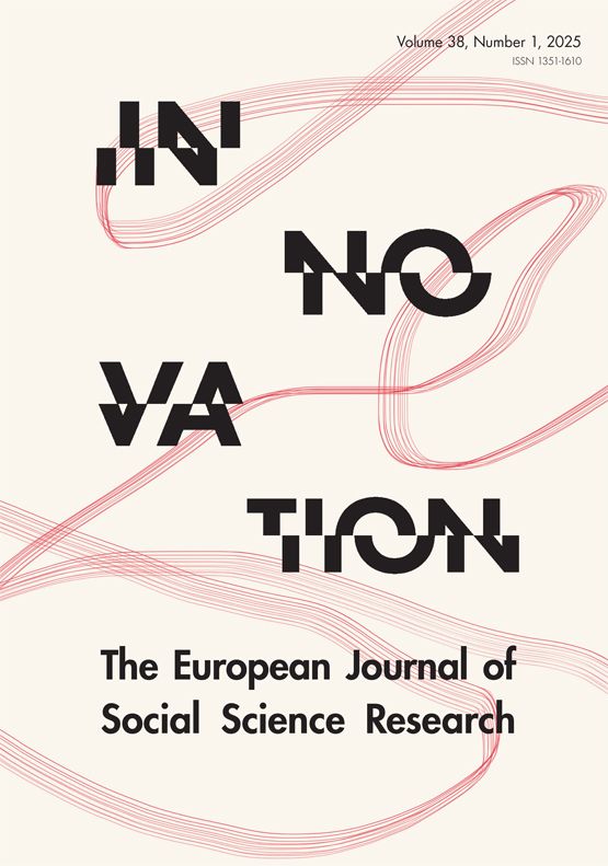 Innovation: The European Journal of Social Science Research journal cover.